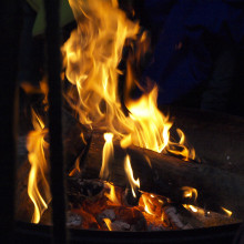 züngelnde Flammen